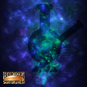 wrapped candies floating in space