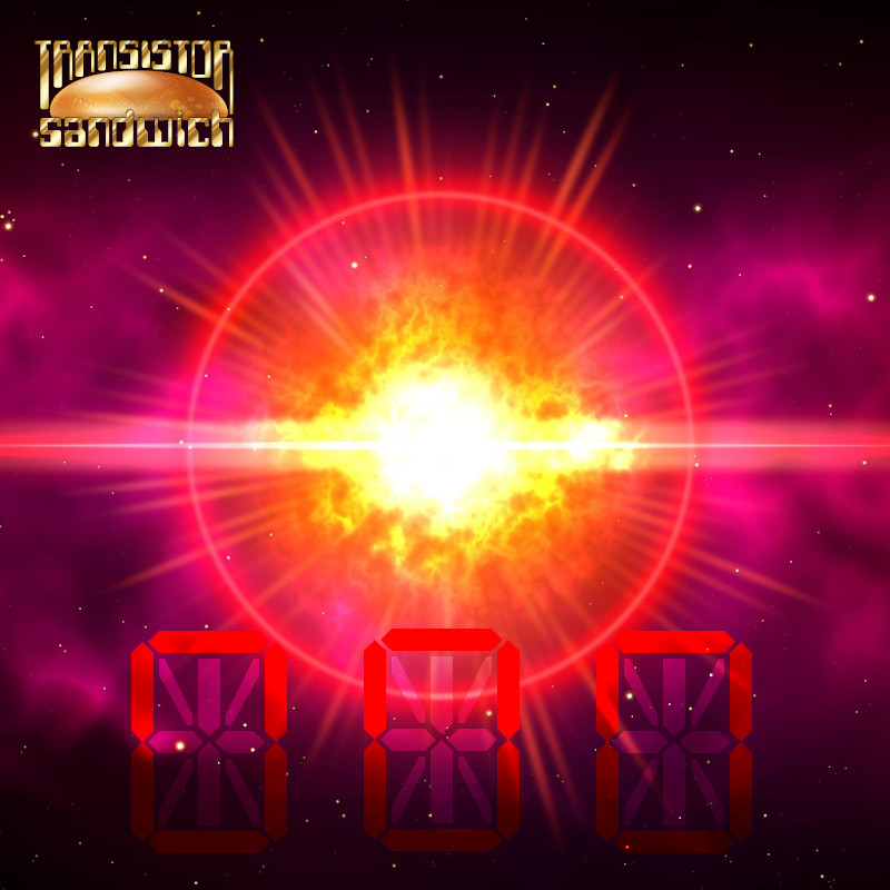 digital numbers on explosive background