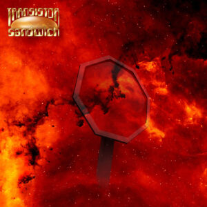 octagonal shape resembling stop sign floating in thick nebula