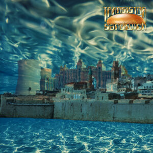 city with nuclear power plant under the sea